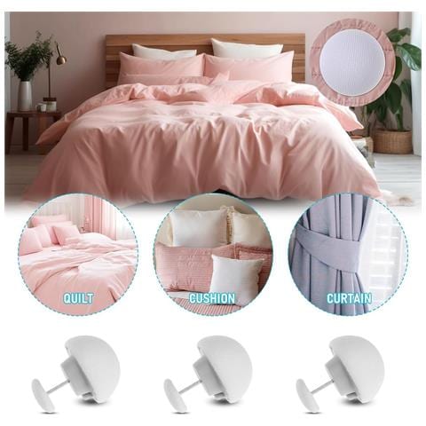 Set Di 10 Fermagli Per Piumone A Forma Di Fungo - Antiscivolo, Riutilizzabili - Foto 7