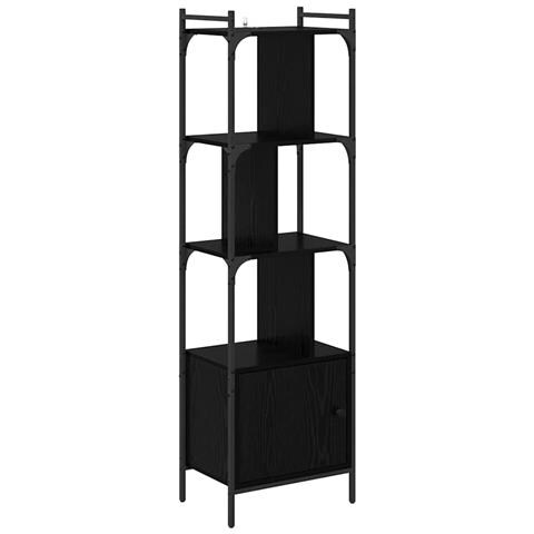 Libreria Rovere Nero 44,5 x 30 x 154,5 cm Legno multistrato - Foto 1