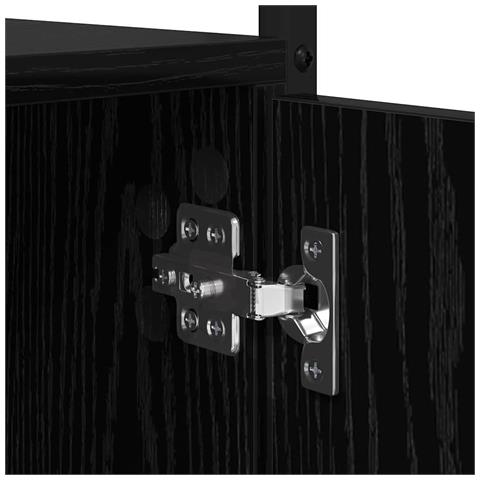 Libreria Rovere Nero 44,5 x 30 x 154,5 cm Legno multistrato - Foto 9