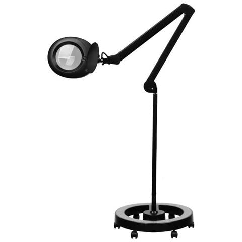 lampada lente 6025 60 LED smd 5d nera con treppiede - Foto 1