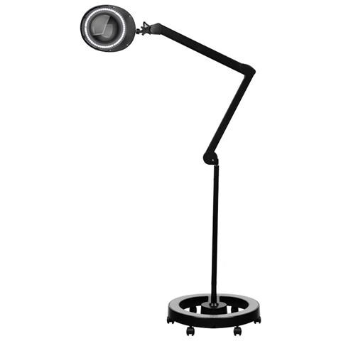 lampada lente 6025 60 LED smd 5d nera con treppiede - Foto 2