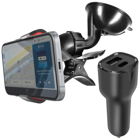 Kit Accessori Per Auto Con Caricatore Per Auto Usb-c E Supporto A Ventosa - Foto 1