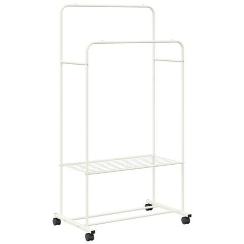 Stendibiancheria con lo scaffale Bianco 80 x 53 x 156 cm - Foto 1