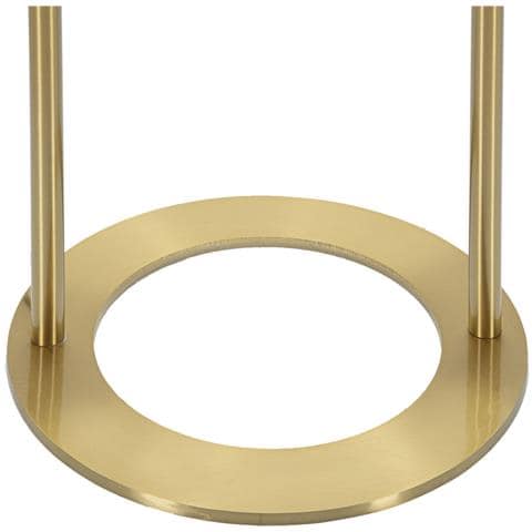 Lampada Da Terra Glamy Arc In Ferro Dorato E Vetro Opalino Ø 28 Cm - Foto 2