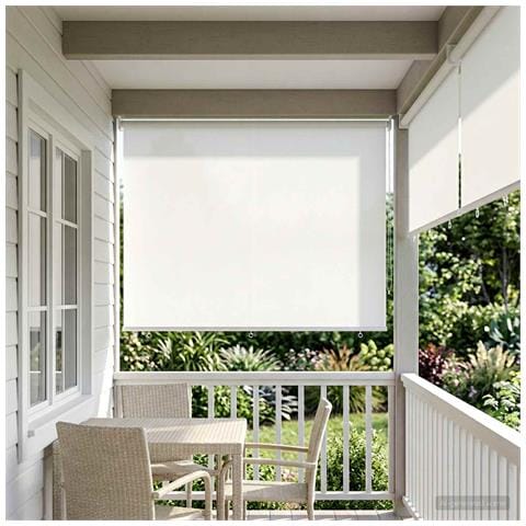 Voletta a rullo con protezione UV Bianco 200 x 140 cm - Foto 2