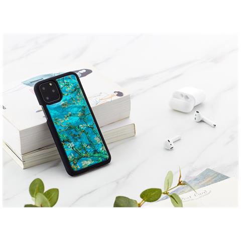 Custodia Per Iphone 11 Pro, Fiore Di Mandorlo Nero - Foto 4