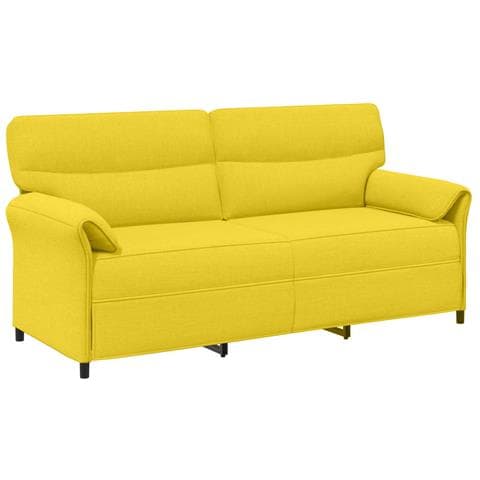 Set di divani 2 pz Giallo Chiaro Tessuto - Foto 9