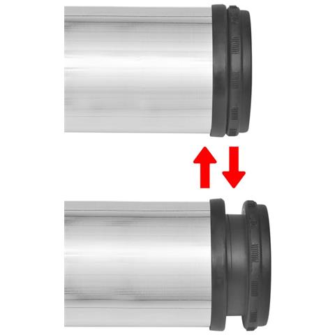 Set 4 Gambe Placcate In Nickel Per Tavolo Regolabili Altezza 710 Mm - Foto 2