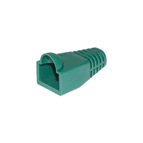 Confezione 100 Copriconnettori 6mm Per Plug Rj45 8 Poli Cavo Cat 5e- 6 Verde - Foto 2
