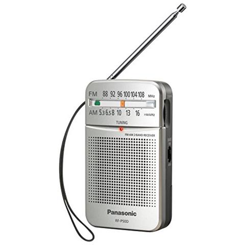 RF-P50DEG-S Radio con la cinghia, funzionamento a batteria, argento. - Foto 1