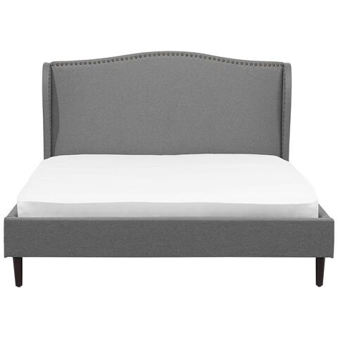 Letto Matrimoniale In Tessuto Grigio 180x200cm - Colmar - Foto 26