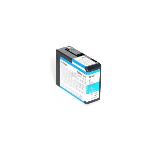 Cartuccia T5802c Ciano Compatibile Per Epson Stylus Pro 3800,3880 T580200 T5802 80ml - Foto 1