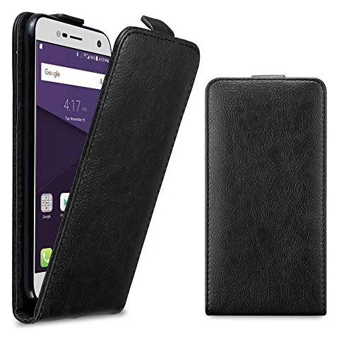 Custodia Compatibile Con Zte Blade V8 Mini In Nero Di Notte - Coperchio Protettivo In Design Flip Con Chiusura Magnetica - Foto 2