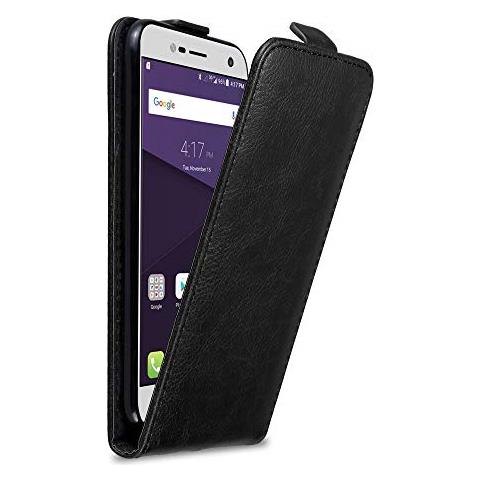 Custodia Compatibile Con Zte Blade V8 Mini In Nero Di Notte - Coperchio Protettivo In Design Flip Con Chiusura Magnetica - Foto 1