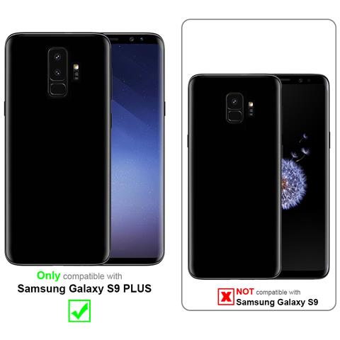 Custodia Compatibile Con Samsung Galaxy S9 Plus In Grigio Nero - Coperchio Protettiva Con Chiusura Magnetica, Funzione Stand E Tasca Per Le Carte - Foto 10