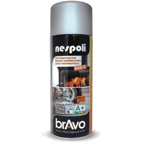 Smalto Spray Acrilico Alte Temperature Argento Opaca 400 Ml Bravo - Foto 1