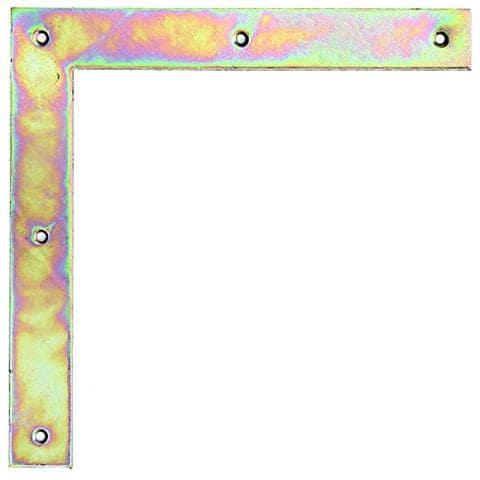 313098 - Angolare Per Cancelli, In Acciaio, H X L X B 300 X 300 X 40 Mm, Spessore Del Materiale 4 Mm, Galvanizzato E Zincato - Foto 1