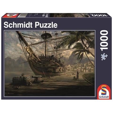 SMT58183 Puzzle da 1000 Pezzi - Nave all'Ancora - Foto 1