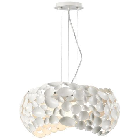 Sospensione A Soffitto A 5 Luci Bianco Opaco, G9 - Foto 6