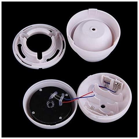 2x Falso Fittizio Telecamera Di Sorveglianza Di Sicurezza Della Cupola Del Cctv Con Led Lampeggiante Reale Imitazione Bianco - Foto 4