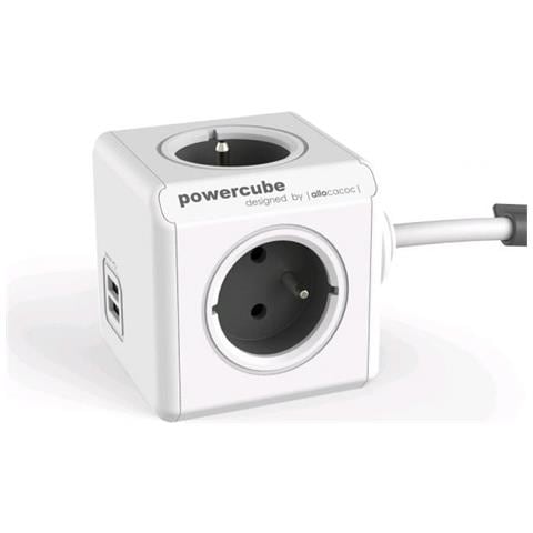 Multipresa Cubo Powercube Extended Usb Type E Nero (1,5 M) - Foto 1