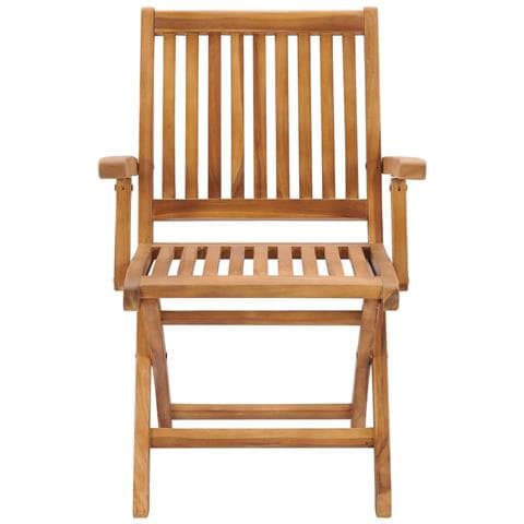 Sedie Giardino 2 pz con Cuscino Grigio a Quadri Massello di Teak - Foto 2