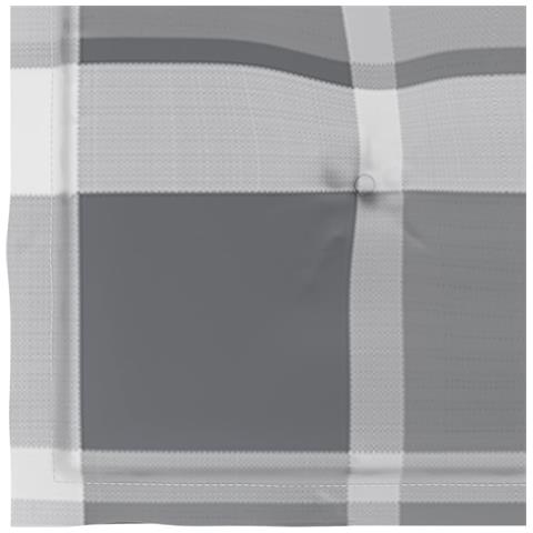 Sedie Giardino 2 pz con Cuscino Grigio a Quadri Massello di Teak - Foto 10