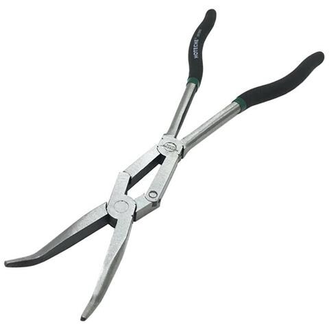 Pinza Doppio Snodo Con Becco Curvo. 45gradi Smonta E Monta Valvola Del Motore Auto - Foto 1