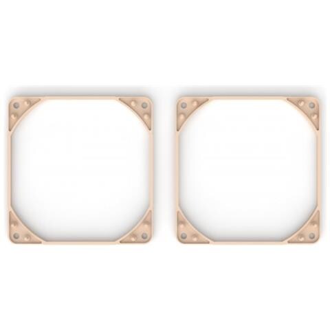 NA-IS1-14 Sx2 Kit da 2 Distanziatori per Ventola PC da 140 x 25 mm - Beige / Marrone - Foto 1
