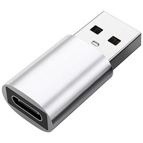 Adattatore Da Usb 3.0 (maschio) A Usb-c (femmina). Silver - Foto 1