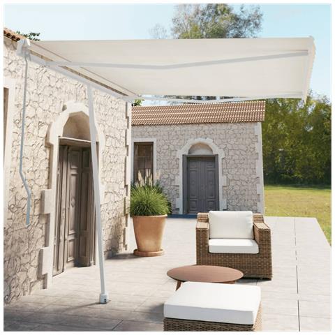 Set Pali Per Tenda Da Sole Bianco 300x245 Cm Ferro - Foto 1