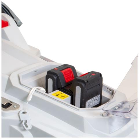 ICM 2/2037 tagliaerba Tagliaerba a spinta Batteria Nero, Grigio, Rosso, Trasparente - Foto 2