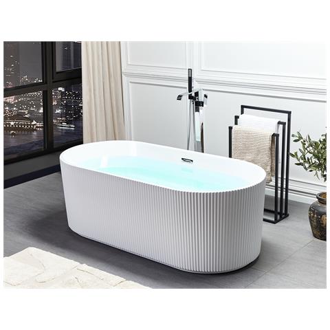 Vasca Da Bagno Freestanding Gocta 170 X 80 Cm Bianco - Foto 1