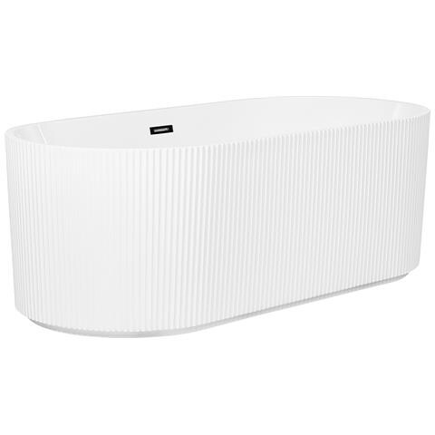 Vasca Da Bagno Freestanding Gocta 170 X 80 Cm Bianco - Foto 8