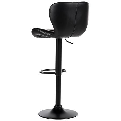 Set Di 2 Sedie Alte Valetta Pelle Sintetica Nero - Foto 2