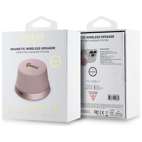 Speaker Bluetooth 5.3 3w Compatibile Magsafe Con Microfono Anti-rumore, Rosa - Foto 3