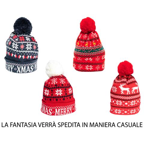Berretta Invernale Natalizia Da Neve Cappello Natale A Maglia Modello Xmas - Foto 2