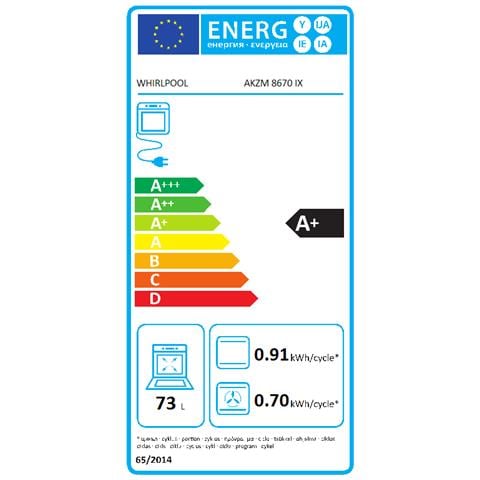 Forno Elettrico da Incasso AKZM8670IX Capacità 73 L Multifunzione Colore Nero. Acciaio inox - Foto 2