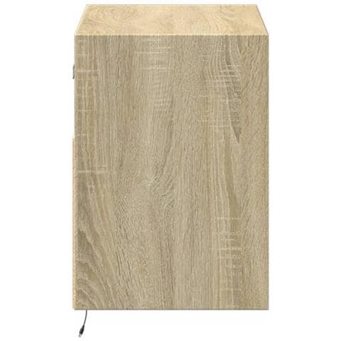 Mobile TV a Parete con Luci LED Rovere Sonoma 80x31x45 cm - Foto 10
