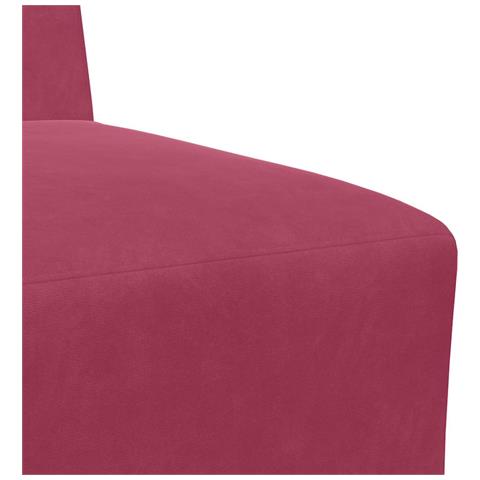 Divano Sedia Rosso Vino 55 cm Velluto - Foto 8
