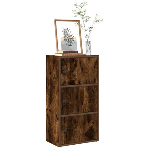 Libreria Rovere Fumo 40x24x77 Cm In Legno Multistrato - Foto 1