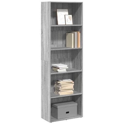 Libreria Grigio Sonoma 60x30x189 Cm In Legno Multistrato - Foto 1
