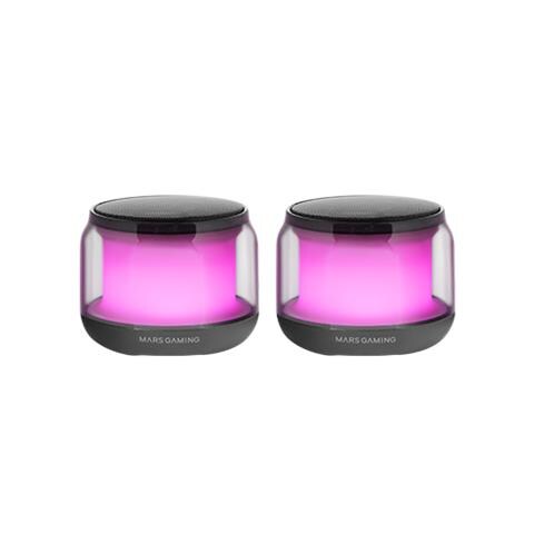 Altoparlante Bluetooth 5.3 Chipset DSP15W Illuminazione RGB con Design Clearview 360º Ingresso AUX-in Nero - Foto 2