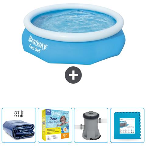 Piscina Fuori Terra - In Giro - 305x76 Cm - Blu - Include Accessori Coordinati Cb7 - Foto 1