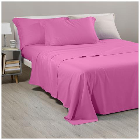 Completo Lenzuola In Flanella Colore Viola Misura Singolo - Foto 2