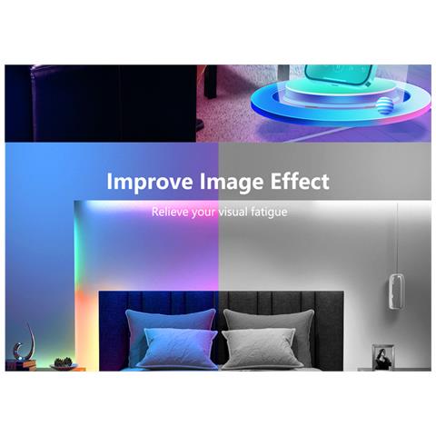 Strisce Led Usb Smart Con Controllo App E Sincronizzazione Musicale 10 M - Foto 7
