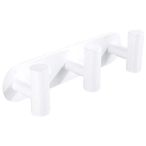 Appendiabiti Da Parete A 3 Ganci In Acciaio Inossidabile White - Foto 1