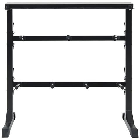 Porta Manubri con 7 Supporti e 8 Ganci 300 kg Acciaio - Foto 7