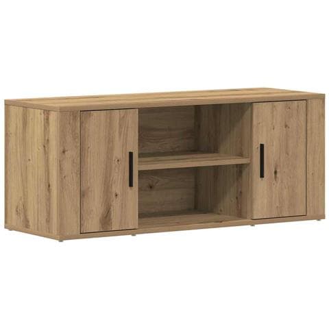 Cabinet TV  in Rovere Artisan 100x35x40 cm in Legno Ingegnerizzato - Foto 1