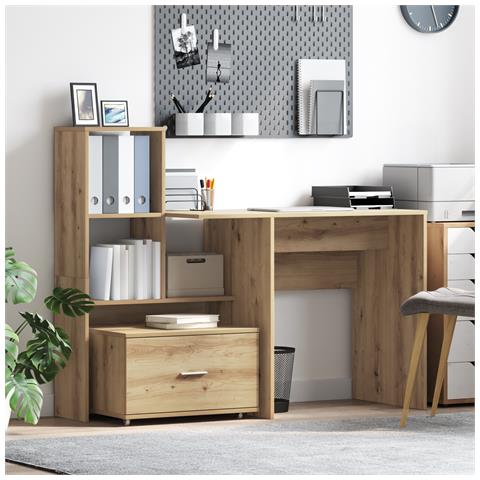 Mobile con Cassetti Rovere Artigianale Truciolare, Laminato Medio - Foto 2